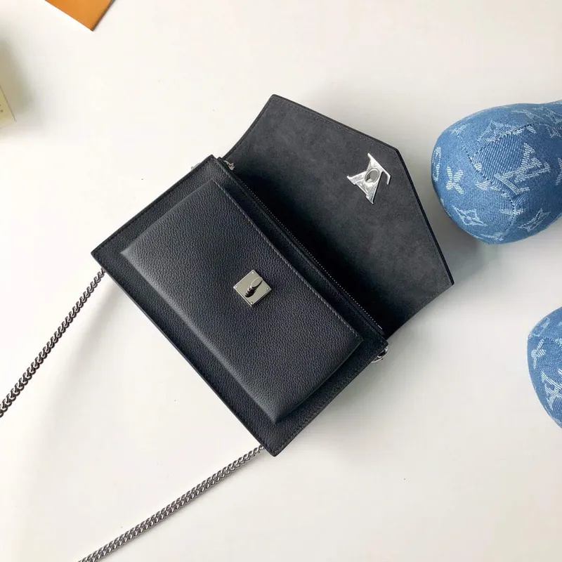 LV M63471 Louis Vuitton Mylockme Chain Pochette Černá