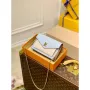 LV M81436 Louis Vuitton Mylockme Chain Pochette Modrá
