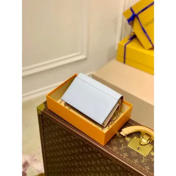 LV M81436 Louis Vuitton Mylockme Chain Pochette Modrá