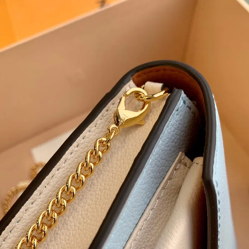 LV M81436 Louis Vuitton Mylockme Chain Pochette Modrá