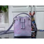 LV M81463 Louis Vuitton NANO NOé Kabela Bucket Lilas Fialová