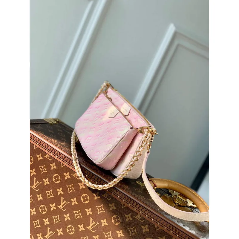 LV M46093 Louis Vuitton Multi Pochette Accessoires Růžová