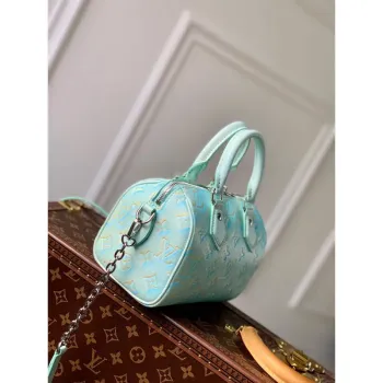 LV M46092 Louis Vuitton Speedy Bandouliere 20 Kabelka Vert d’eau Zelená