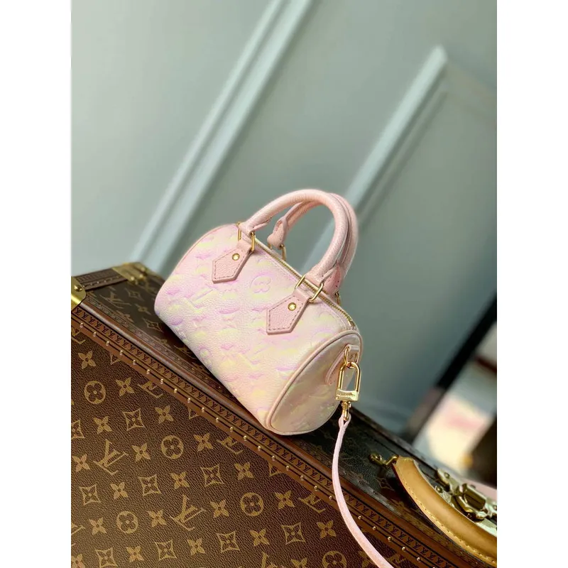 LV M81508 Louis Vuitton Nano Speedy Taška Růžová