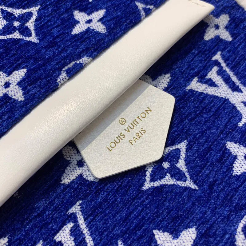 LV M46207 Louis Vuitton palm springs mini taška modrá