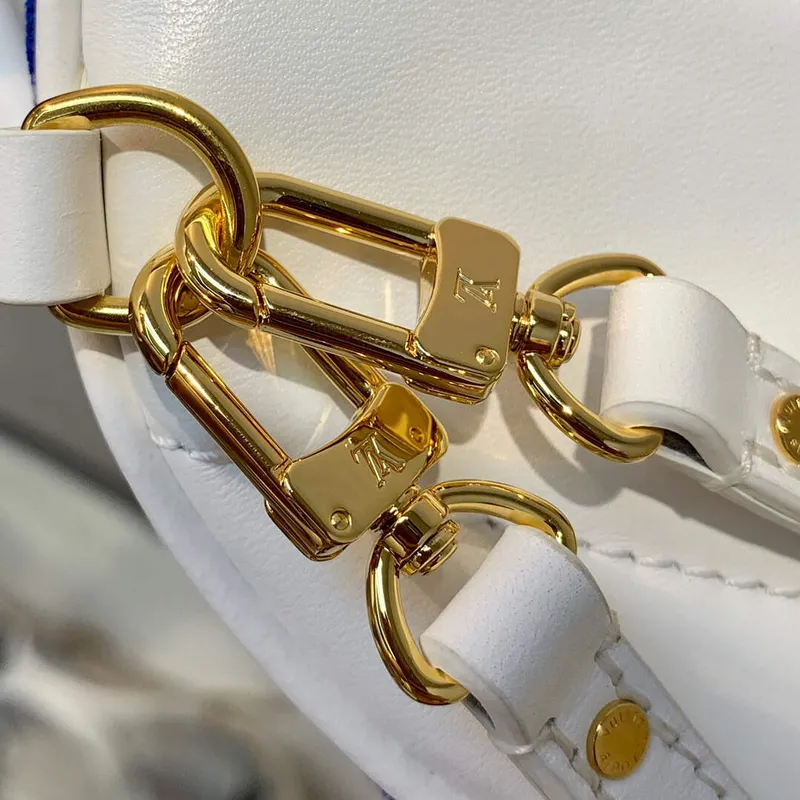 LV M46207 Louis Vuitton palm springs mini taška modrá