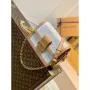 LV M59480 Louis Vuitton Dauphine Mini Taška Monogram Bílá