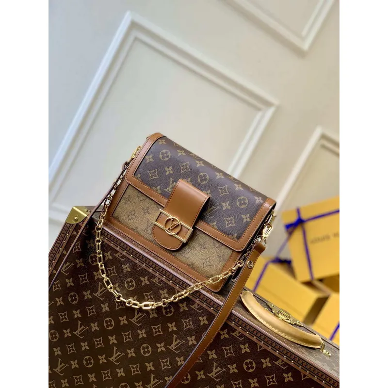 LV M45958 Louis Vuitton Dauphine MM Taška Monogram