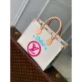 LV M46128 Louis Vuitton Onthego MM Tote Bag žlutá kůže