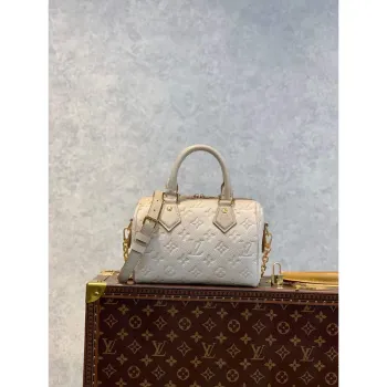 LV M46163 Louis Vuitton Speedy Bandouliere 20 Kabelka Světle Béžová