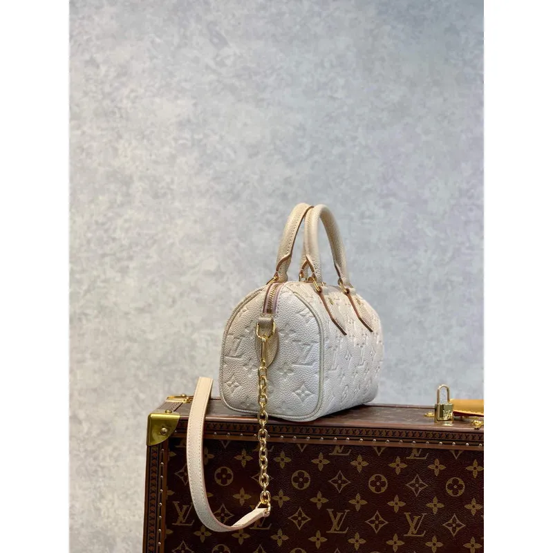 LV M46163 Louis Vuitton Speedy Bandouliere 20 Kabelka Světle Béžová