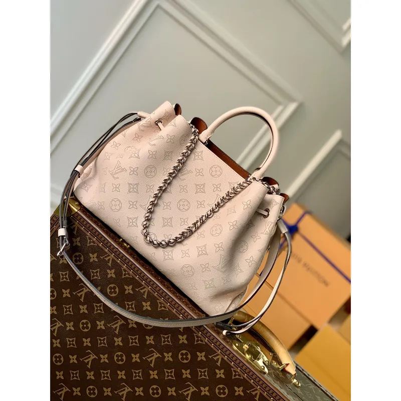 Louis Vuitton LV M59203 Bella Tote Mahina Crème Béžová