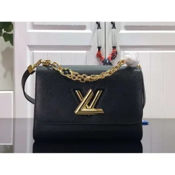 LV M59402 Louis Vuitton Twist MM Epi zrnitá kůže černá