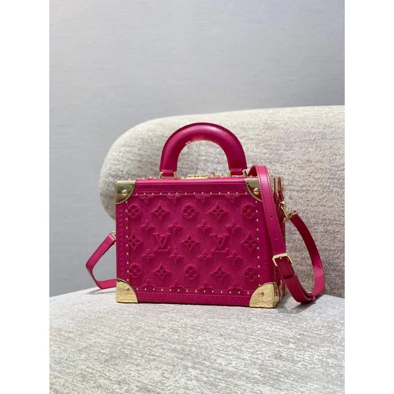 LV M20682 Louis Vuitton Petite Valise Růžová červená