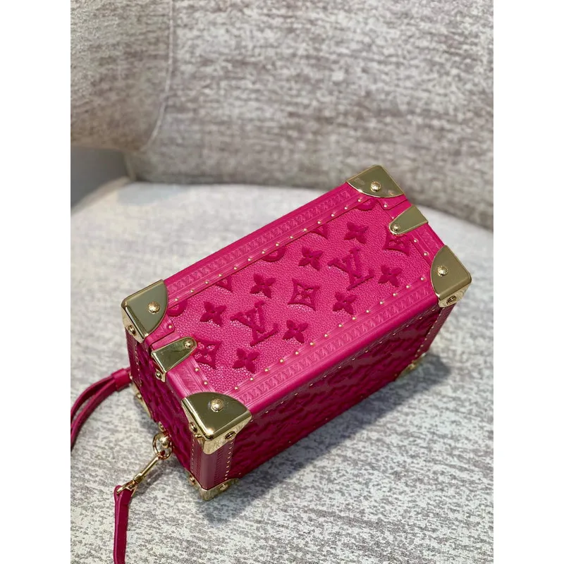 LV M20682 Louis Vuitton Petite Valise Růžová červená