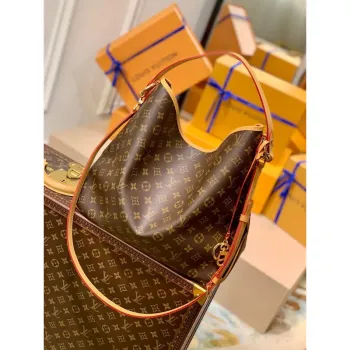 LV M50157 LouisVuitton Delightful MM Monogram Švestka
