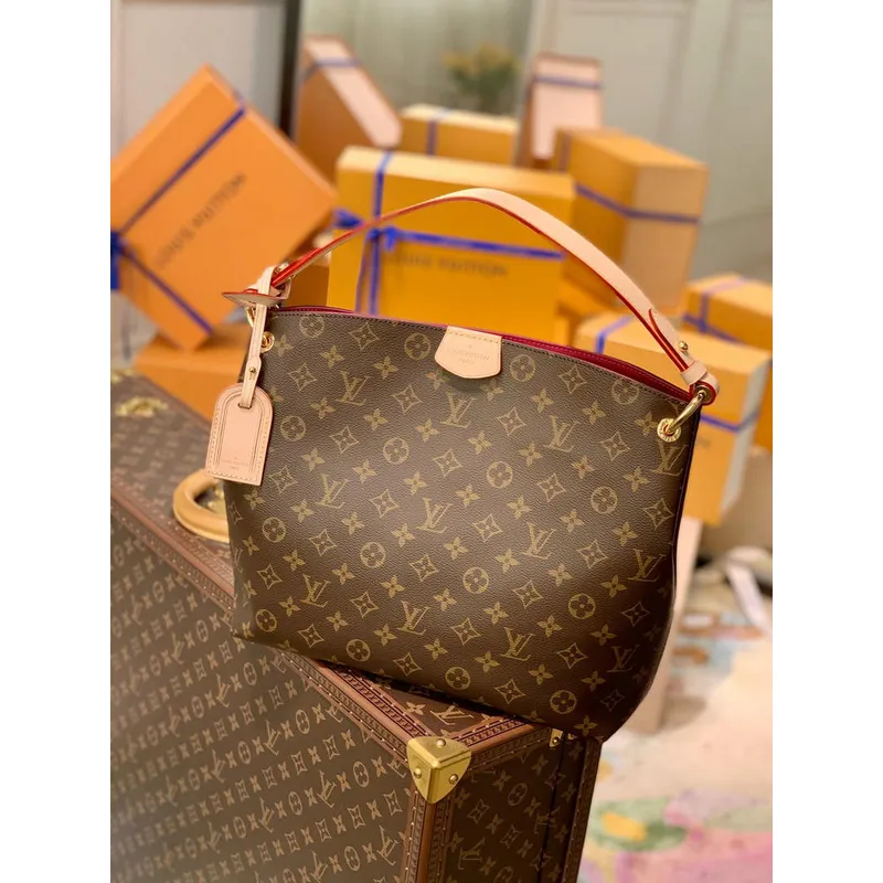 Louis Vuitton M43700 LV M43701 Graceful PM Pivoine Růžová