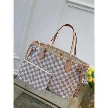 Louis Vuitton LV N41362 Neverfull PM Damier Azur Béžová