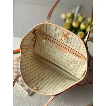 Louis Vuitton LV N41362 Neverfull PM Damier Azur Béžová