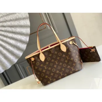 Louis Vuitton LV M41245 Neverfull PM Monogram Canvas Švestka