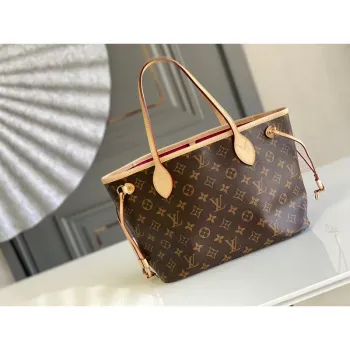 Louis Vuitton LV M41245 Neverfull PM Monogram Canvas Švestka