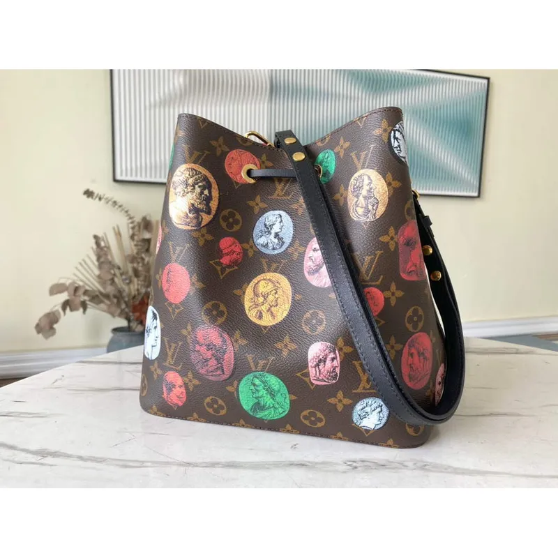 LV M45956 Louis Vuitton NéONOé MM Taška Monogram Cameo tištěná plátno