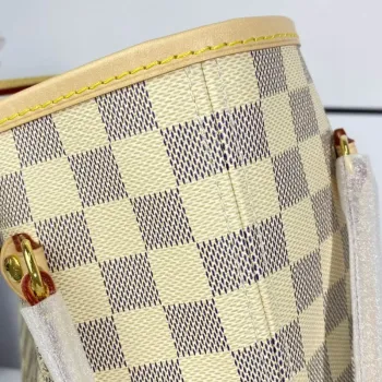 Louis Vuitton LV N41361 Neverfull MM Damier Azur Rose Ballerine Růžová
