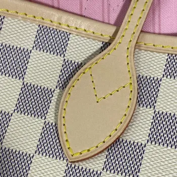 Louis Vuitton LV N41361 Neverfull MM Damier Azur Rose Ballerine Růžová