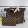 Louis Vuitton LV N41603 Neverfull MM Damier Ebene Rose Ballerine Růžová