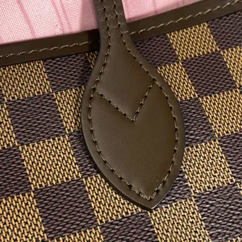 Louis Vuitton LV N41603 Neverfull MM Damier Ebene Rose Ballerine Růžová
