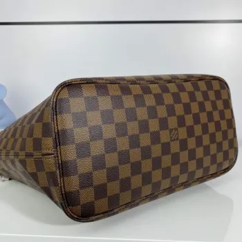 Louis Vuitton LV N41358 Neverfull MM Damier Ebene Cerise Red