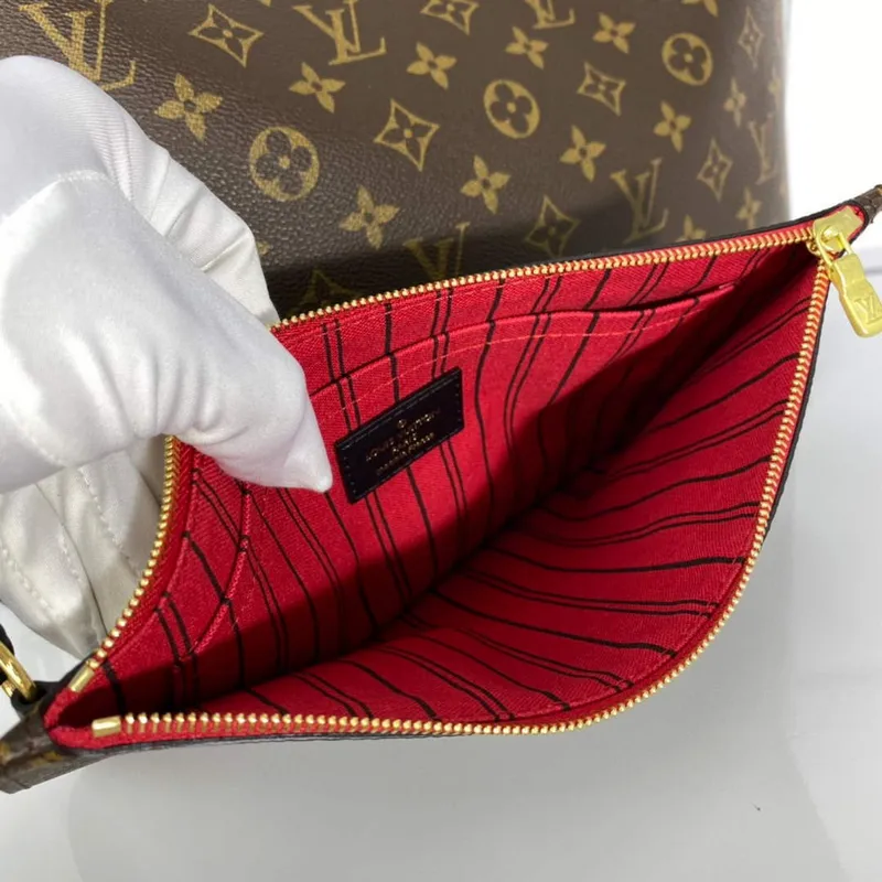 Louis Vuitton LV M41176 Neverfull MM Monogram Canvas Černá