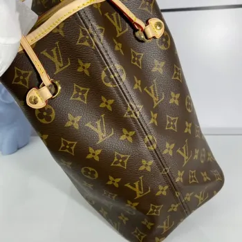 Louis Vuitton LV M40997 Neverfull MM Monogram Canvas Cerise Yellow