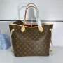 Louis Vuitton LV M41177 Neverfull MM Monogram Canvas Cerise Red