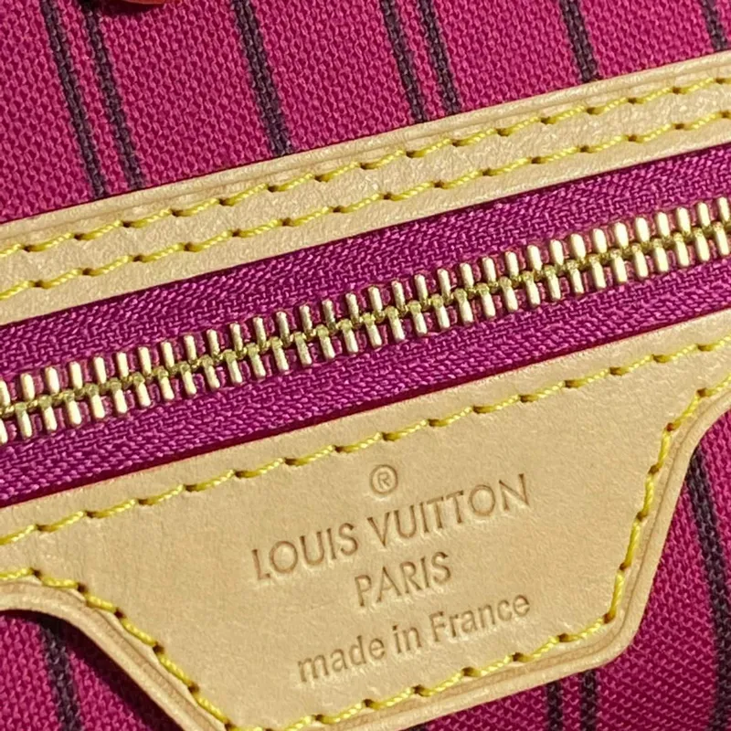 Louis Vuitton LV M41178 Neverfull MM Monogram Canvas Pivoine Růžová