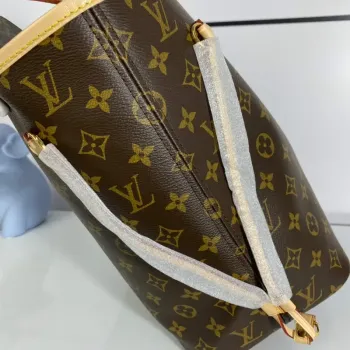 Louis Vuitton LV M40995 Neverfull MM Monogram Canvas Béžová
