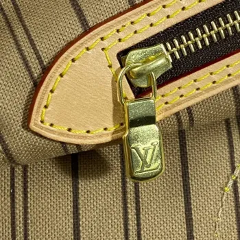 Louis Vuitton LV M40995 Neverfull MM Monogram Canvas Béžová