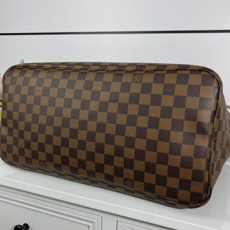 Louis Vuitton LV N41357 Neverfull GM Damier Ebene potažená plátno