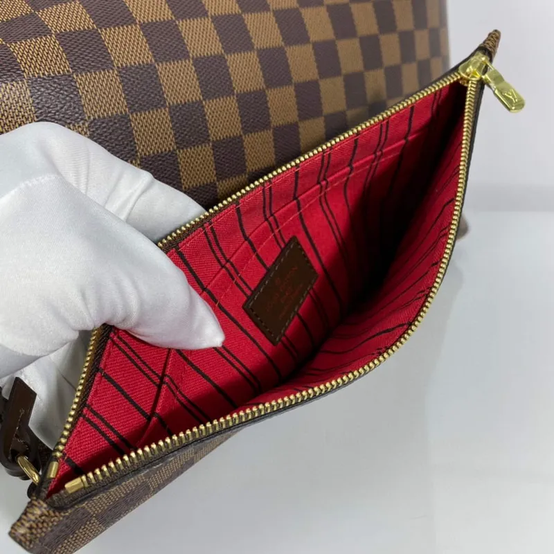 Louis Vuitton LV N41357 Neverfull GM Damier Ebene potažená plátno