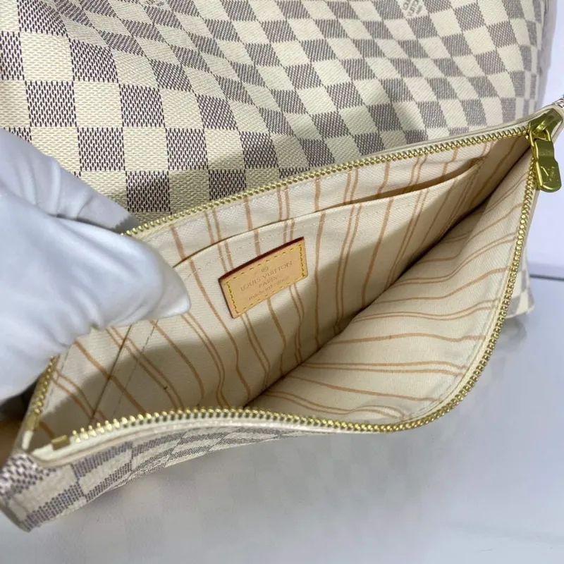 Louis Vuitton LV N41360 Neverfull GM Damier Azur Béžová