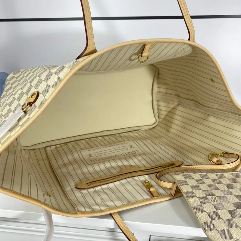 Louis Vuitton LV N41360 Neverfull GM Damier Azur Béžová