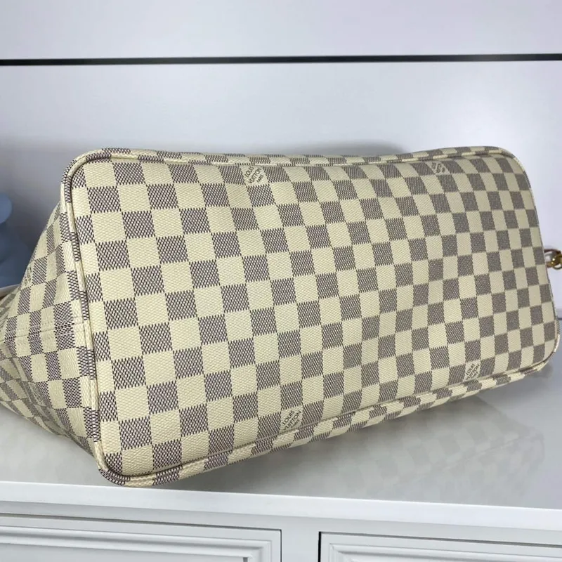 Louis Vuitton LV N41604 Neverfull GM Damier Azur potažená plátno