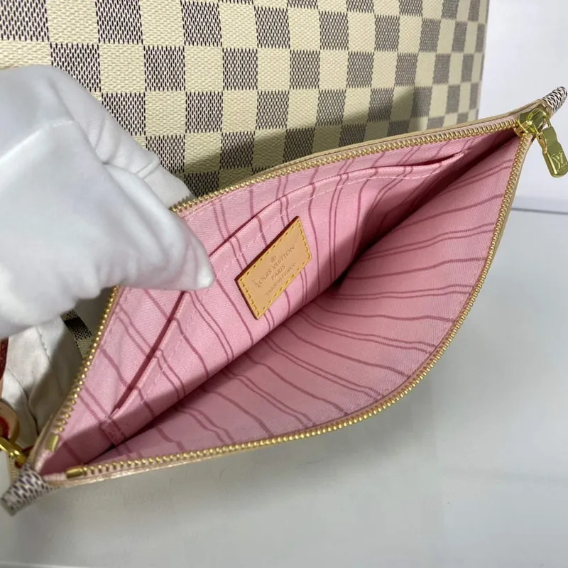 Louis Vuitton LV N41604 Neverfull GM Damier Azur potažená plátno