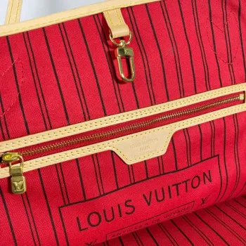 Louis Vuitton LV M40991 Neverfull GM Monogram Canvas Červená