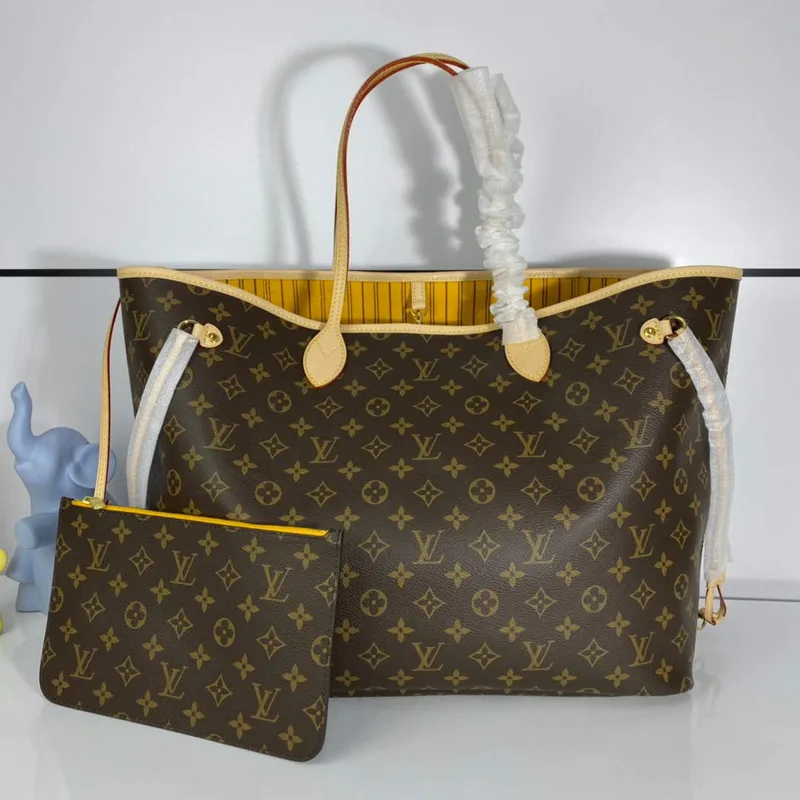 Louis Vuitton LV M40992 Neverfull GM Monogram Canvas Žlutá