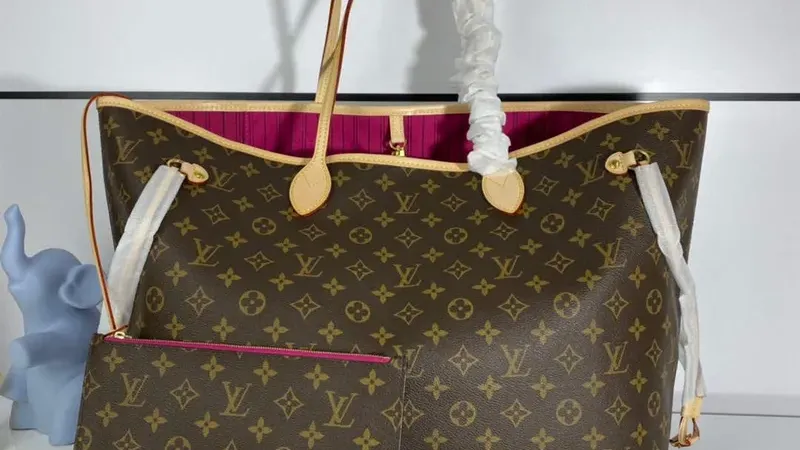 Louis Vuitton Neverfull GM M41180 – Monogram Plátno v pivoňkově růžové