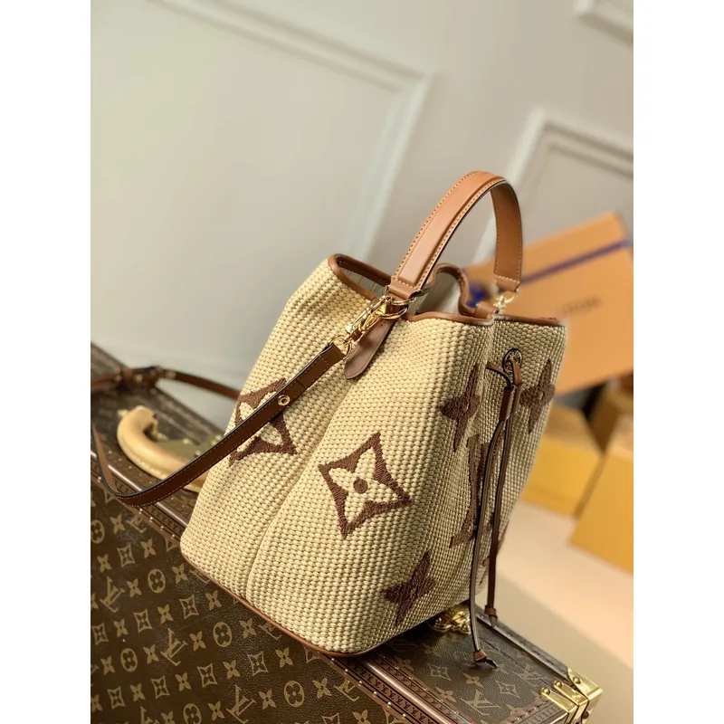 LV M57704 Louis Vuitton NéONOé MM Taška Meruňková