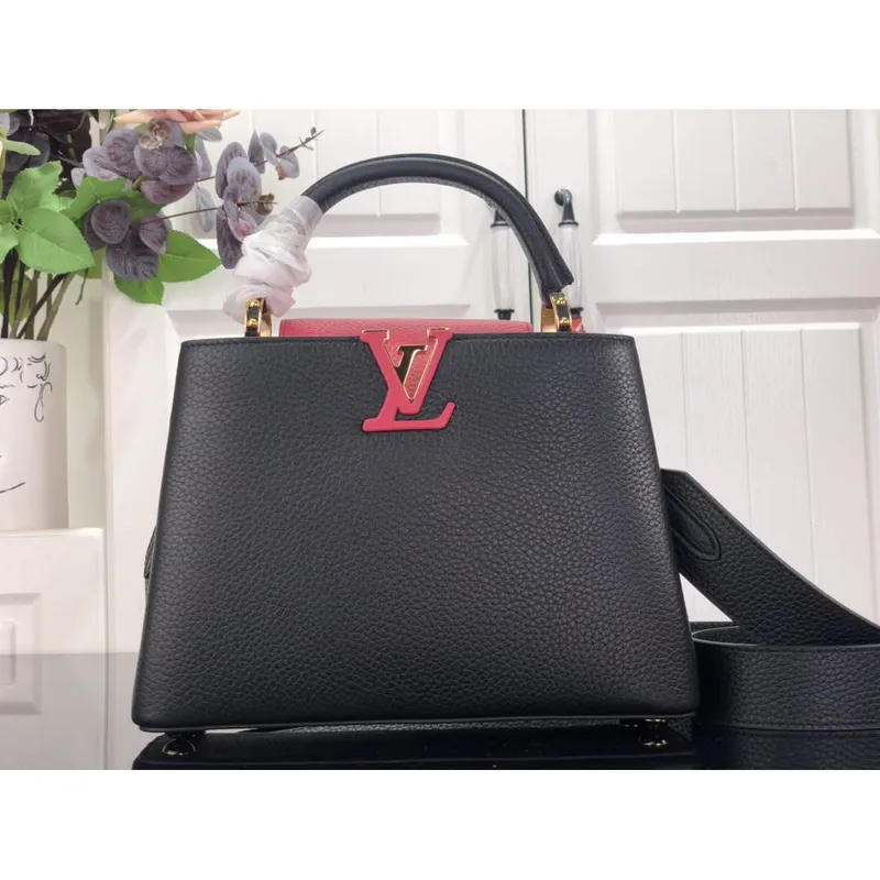 LV M59882 Louis Vuitton Capucines BB Kabelka M59883 Černá