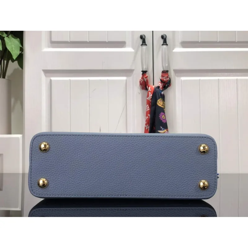 LV M58732 Louis Vuitton Capucines BB Kabelka Modrá