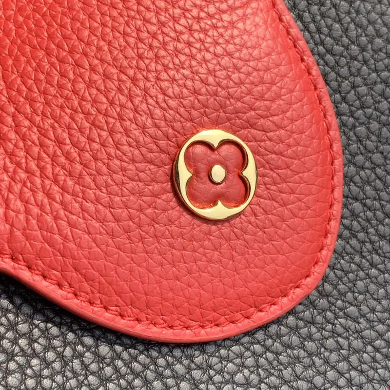 LV M57518 Louis Vuitton Capucines MM Kabelka Černá a Červená